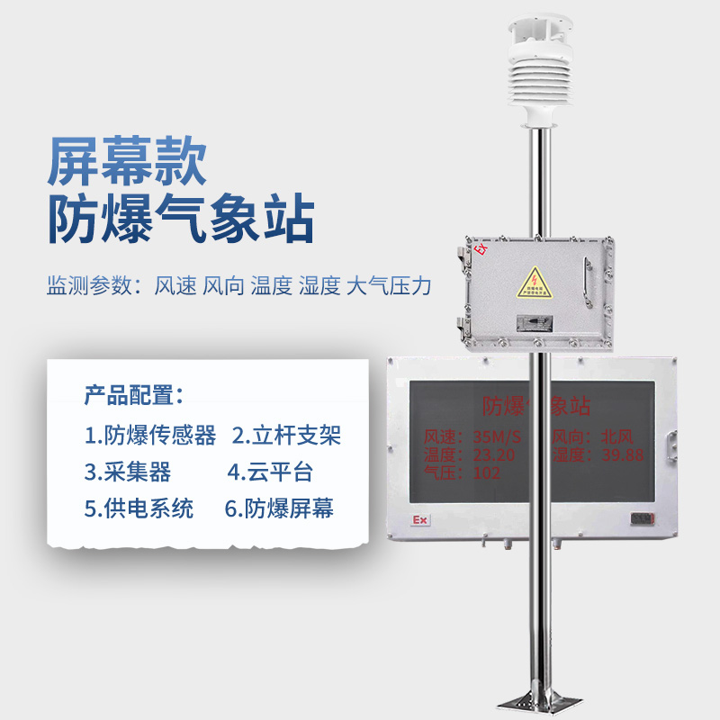 防爆氣象站+屏幕